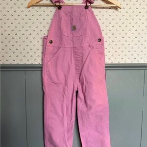 Girls CARHARTT pink overalls